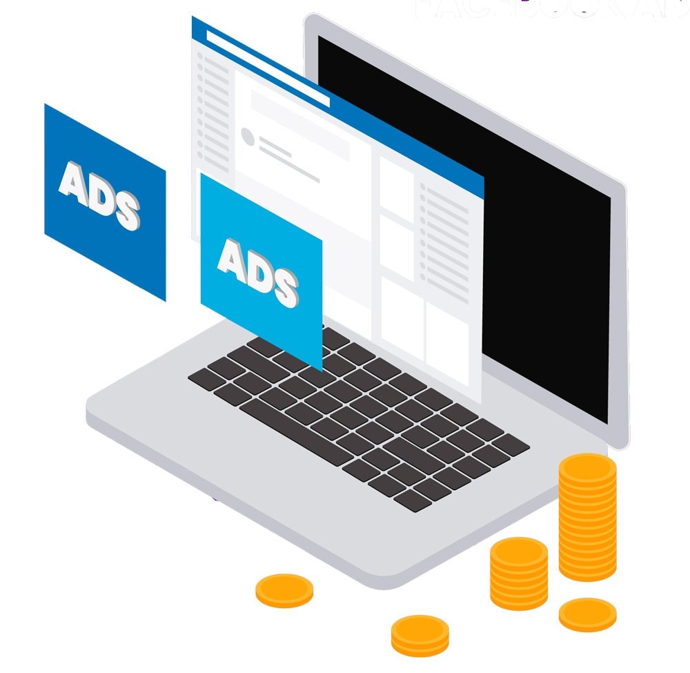 Facebook Ads manager showing campaign results on a laptop